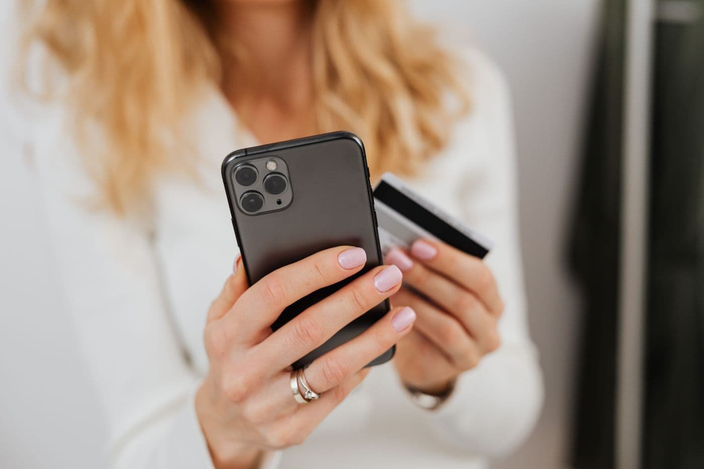 Managing an account and card from a phone